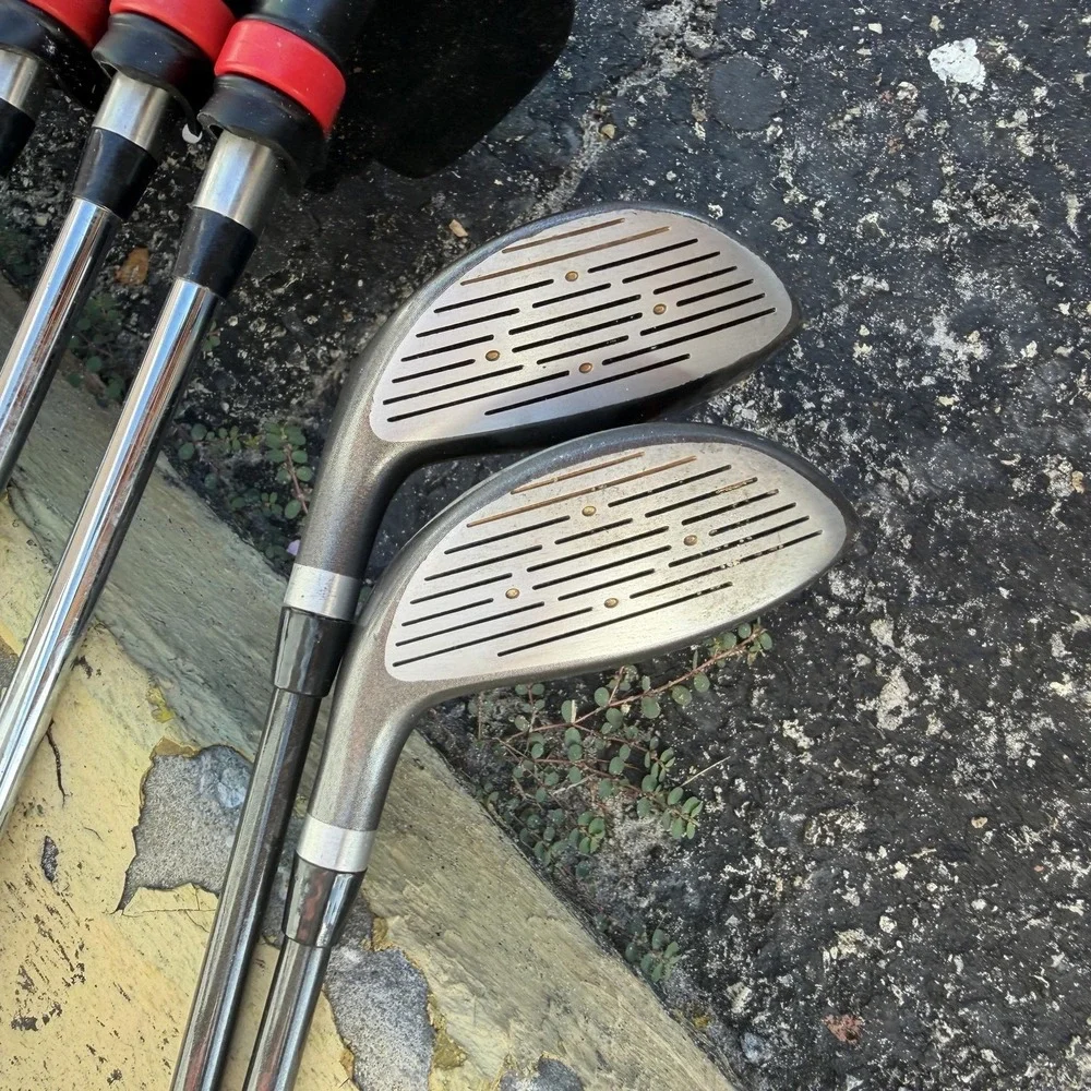 Wilson Iron Set 3-9 W/ Black Max 3 & 5 Woods RH Graphite Silver Golf Clubs